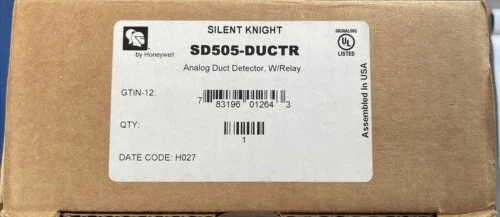 SILENT KNIGHT SD505-DUCTR SMOKE ADDRESSABLE Photoelectric FIRE ALARM RELAY HVAC