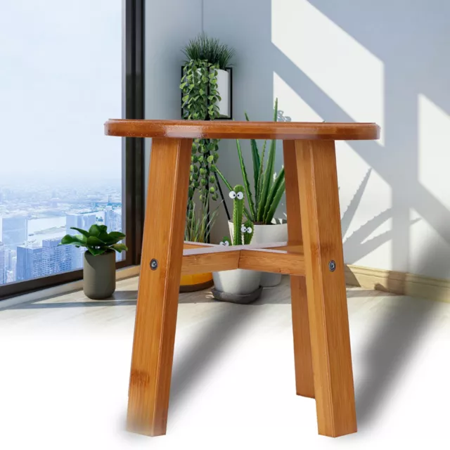 Kindersitz Kinderbank Bambushocker Niedriger Small Round Bamboo Stool