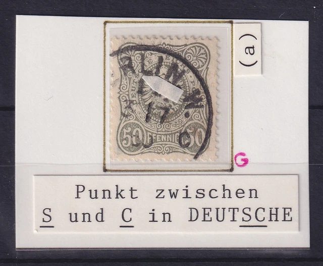 Dt. Reich 50 Pfennig Mi.-Nr. 44 a, geprüft BPP