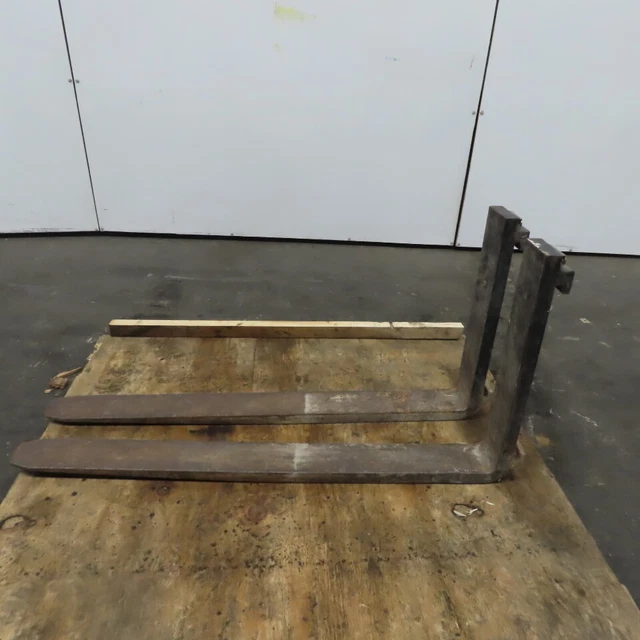 1-1/4" x 42" x 4" Forklift Forks 16" Class II W/Carriage Latch Lock Lot of 2
