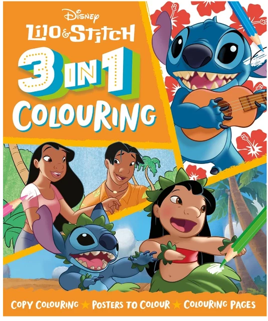 LILO & STITCH Coloring Book Kids Drawing Activity Gift Boys Girls Game ...