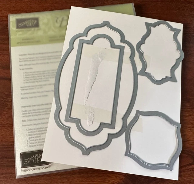 Troqueles Stampin Up Framelits ~ Acentos de boticario 127003 ~ J7