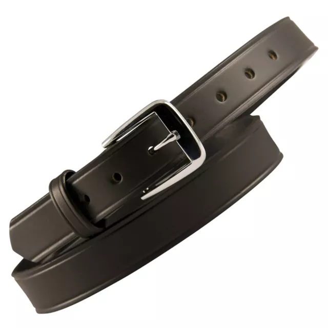 Boston Leather 1.25" Off Duty Leather Belt, USA Made - 6580
