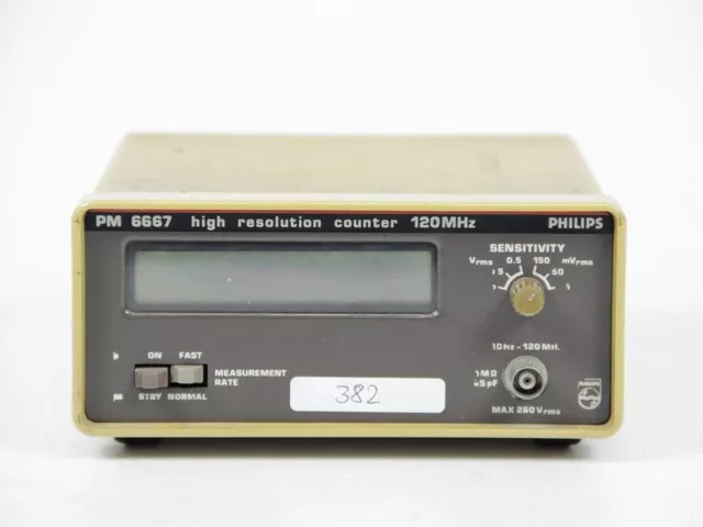 Philips high resolution counter 120 MHz Frequenzzähler PM 6667 #382