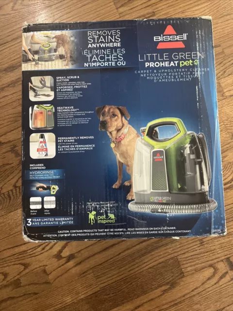 Bissell Little Green ProHeat Machine Portable Carpet & Upholstery Steam Used