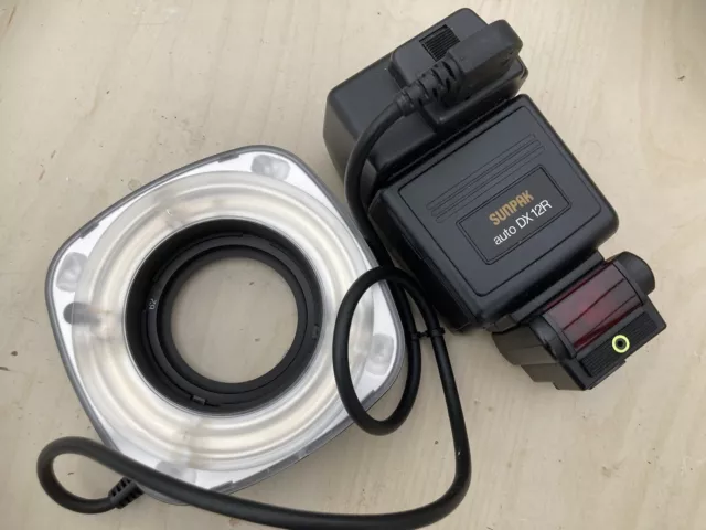 Sunpak Ring Flash Auto 12 R With Nikon Adapter Sensor