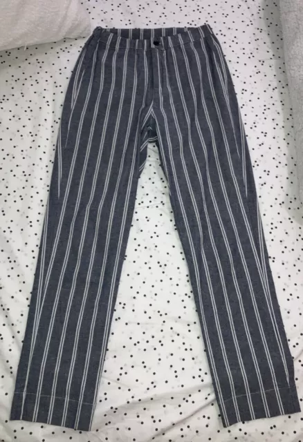 Brandy Melville John Galt Women's Striped Tilden Pants in Blue