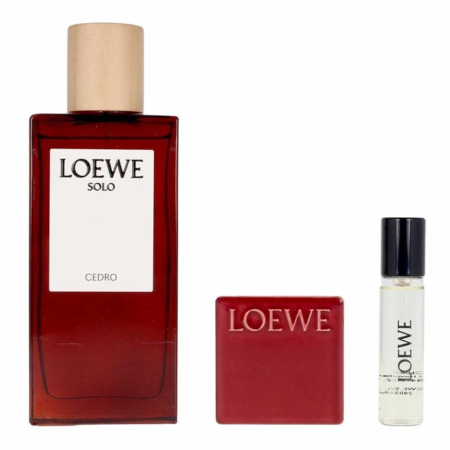 Set de Perfume Hombre Loewe Solo Cedro EDT [3 pcs]