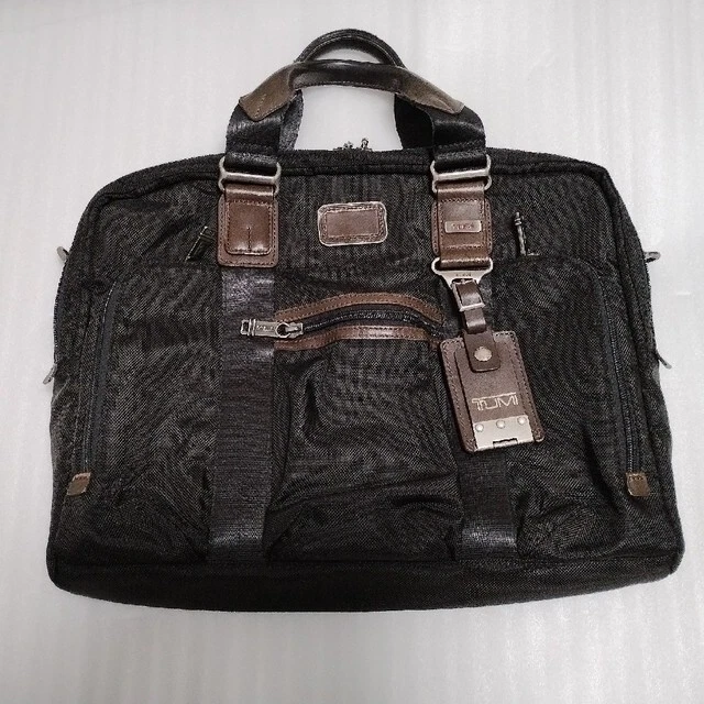 TUMI 22611HKH ALPHA BRAVO Mcnair Slim Briefcase business bag black men Used