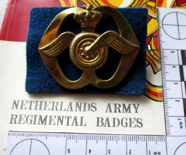 Niederlande Barett Abzeichen ~ Transport Corps ~ Wappenemblem