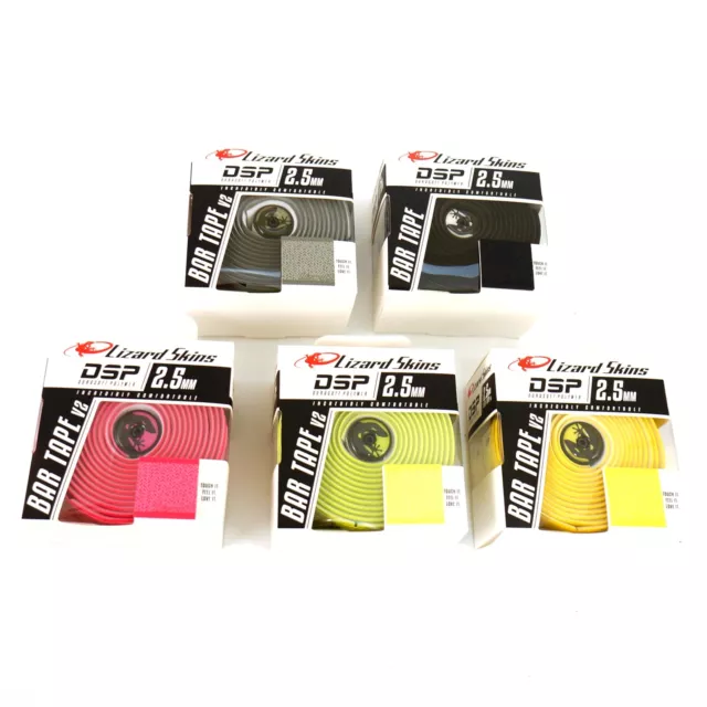 Lizard Skins DSP 2.5mm V2 Bike Bar Tape - Neon Pink/Jet Black/Gray/Neon Yellow