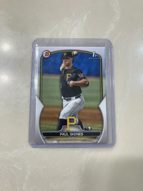 2023 BOWMAN DRAFT Paul Skenes 1° Prospect Cromato Auto #CDA-PS Pirates - Foto 3