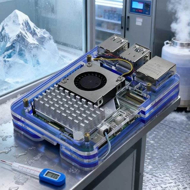 5 LAYER ACRYLIC Case for Raspberry Pi 5 Designed for Active Cooling Fan ...