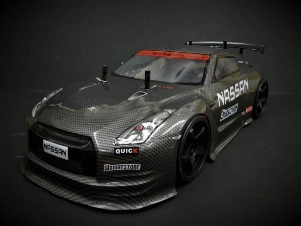LI-ION BATT2.4GHZ 1/10 Drift RC Car R35 GTR Type Carbon Black [With ...