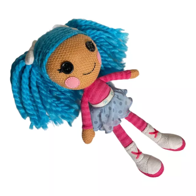 Lalaloopsy 11” Plush Rag Doll Soft Blue Yarn Hair 2021 RARE