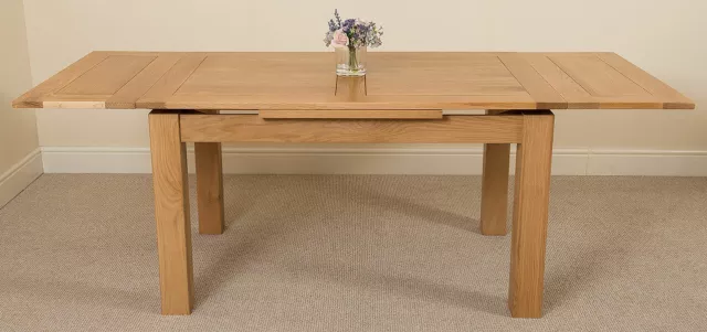 Richmond 140 cm - 220 cm Oak Extendable Dining Table for 6 - 8 People