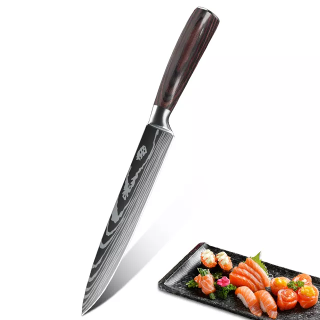 8 Zoll Schneidemesser Obstmesser Damaskus-Stil Edelstahl Küche Kochmesser Küche