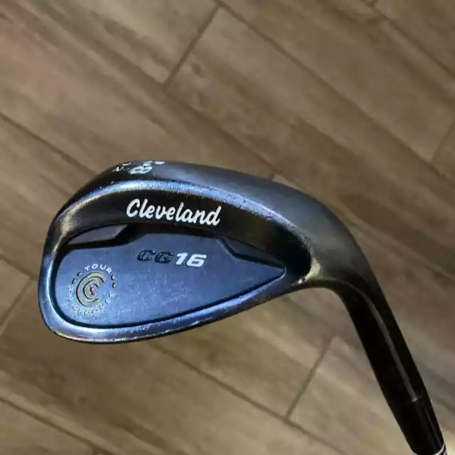 Cleveland CG16 Black Zip Groove Lob Wedge 58* 12 Bounce Traction Wedge