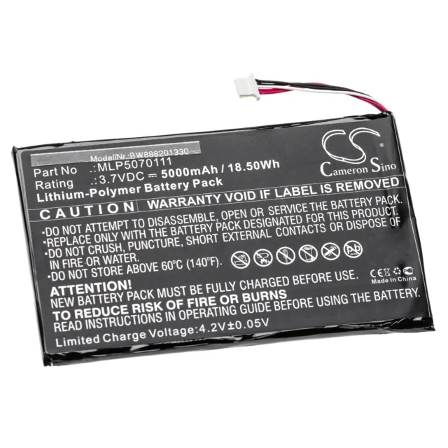 Batterie pour Autel MaxiIM IM508 Scanner, MaxiSys Mini 5000mAh 3,7V Li-polymère