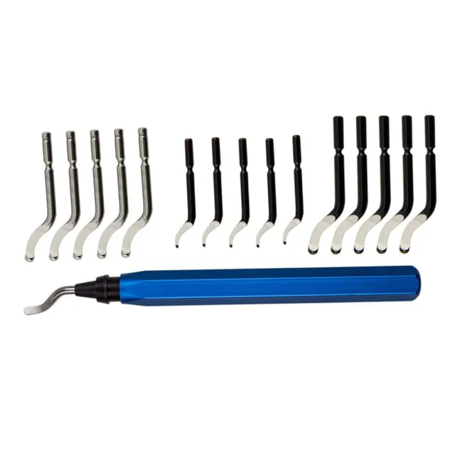 Deburring Tool With 15 Extra High Speed Steel Blades Works on Metal Resin PVC F