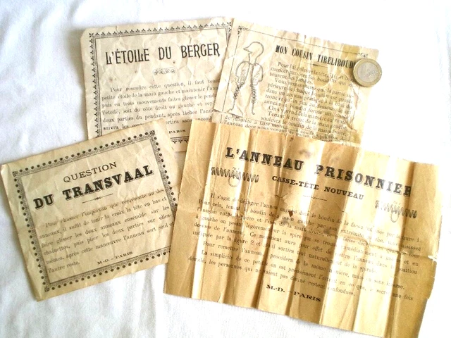 Casse-tête Ancien Type Jeux Réunis Aux Quatre Coins N.K. Atlas 1521 – Vintage, Occasion