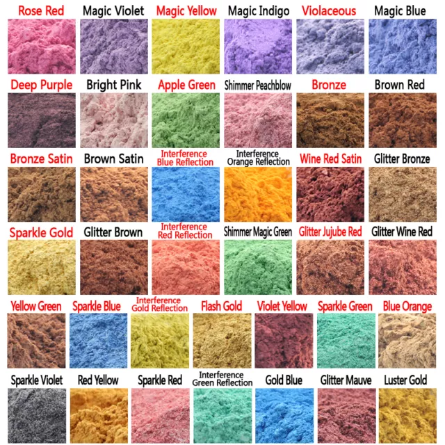 50 g Grado cosmético Natural Mica Pigmento Polvo Jabón Vela Colorante 38 Color