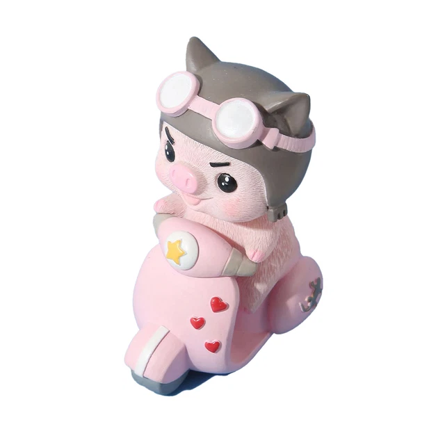 Figura de animal personalizada antidesvanecimiento para conducir motocicleta pastel topper animal