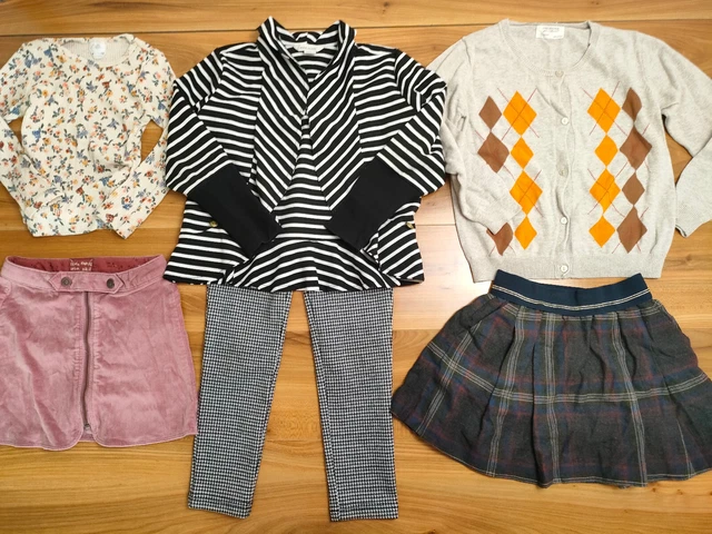 {D10} girls 5-6 years autumn winter bundle top skirt trousers Zara River Island