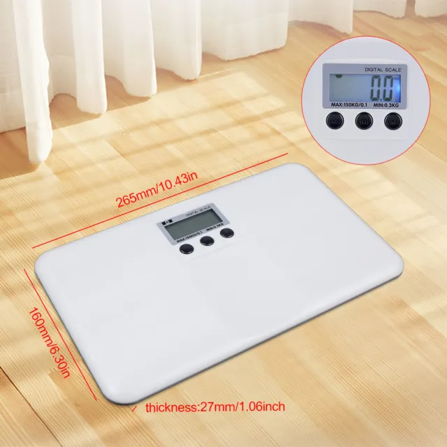 150kg/330lbs Digital Cat Dog Electronic Weighing Scale Pets Weight Scale UK