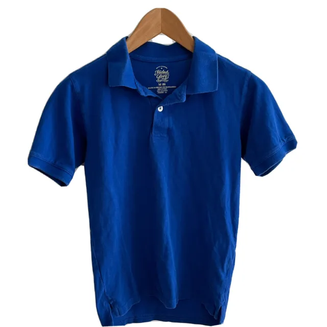 FADED GLORY BOYS Polo Shirt Top Size 8 M Medium Blue Short Sleeve $12. ...