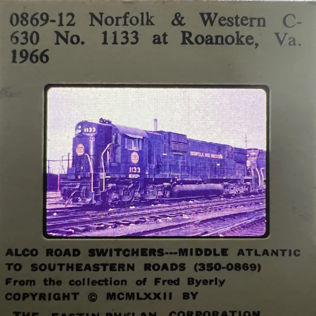 0869-12 Norfolk & Western C-630 No. 1133 at Roanoke, Va. 1966