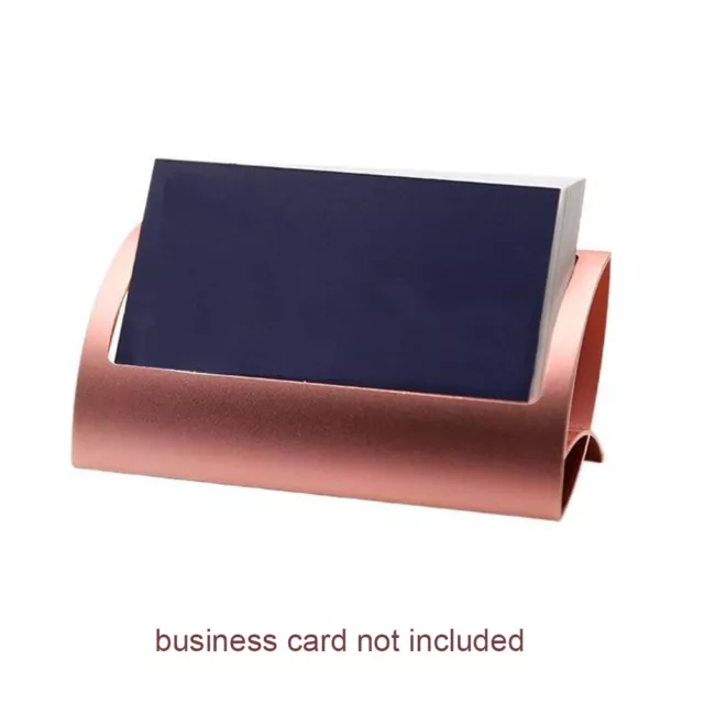 Aluminum Alloy Display Storage Organizer Fashion For Desk Business Card Holder