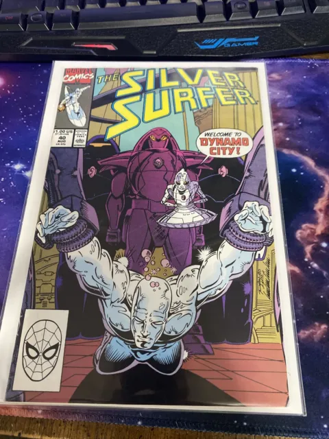 Silver Surfer #40 Marvel Comics (1990) NM- 2nd Series 1st Print Comic Book