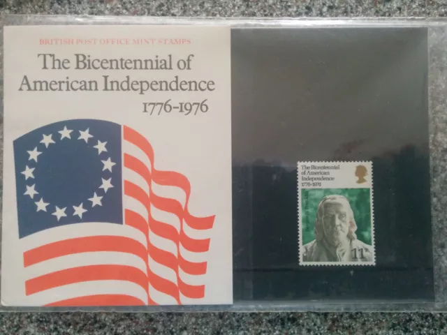 The Bicentennial Of American Independence 1776 - 1976 presentation pack.