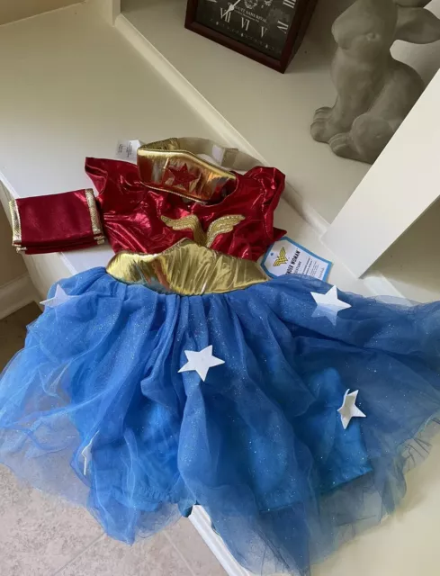 Pottery Barn Kids Wonder Woman Costume 3T 3 Piece NWT Read