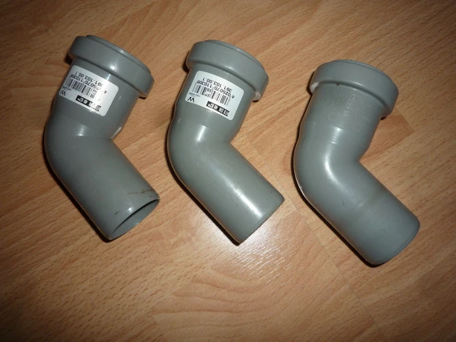 ROHRBOGEN HT-ROHR ABWASSERROHR Abflußrohr Muffe Abzweig D40mm DN40 / 67 ...