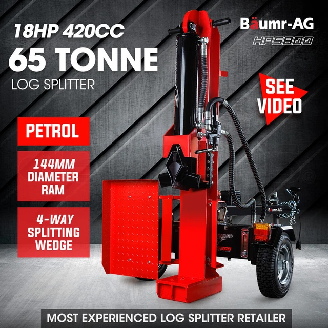 BAUMR-AG 65 TON Diesel Hydraulic Log Splitter Wood Firewood Logsplitter  Cutter $2,759.00 - PicClick AU