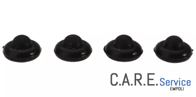 Kit 4 Pieds en Caoutchouc Anti-rayures Pour Grilles Table de Cuisson Ignis