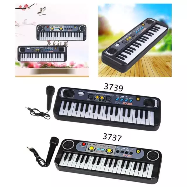 Mini Teclado Digital Piano Electrónico Portátil con 37 Teclas y 24 Canciones Demo - Compacto