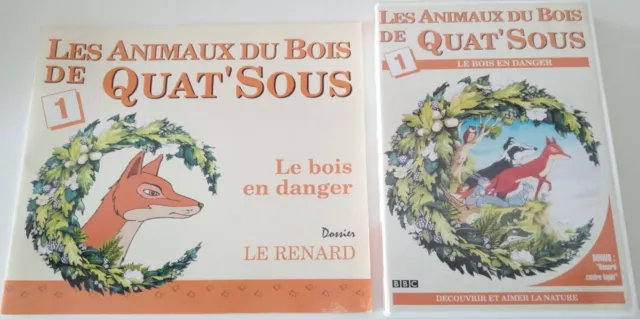 Les Animaux Du Bois De Quat'sous / Le Bois En Danger / Livre + Dvd