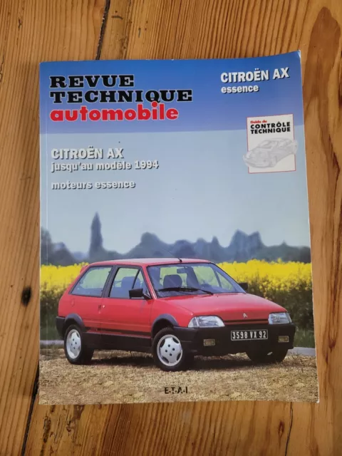 Revue Technique CITROEN AX essence et diesel jusqu’a fin de fabrication RTA