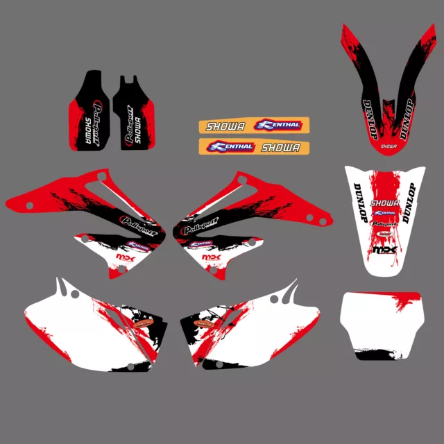 For Honda Team Graphics Backgrounds Decals Stickers CRF450R 2002-2003 2004
