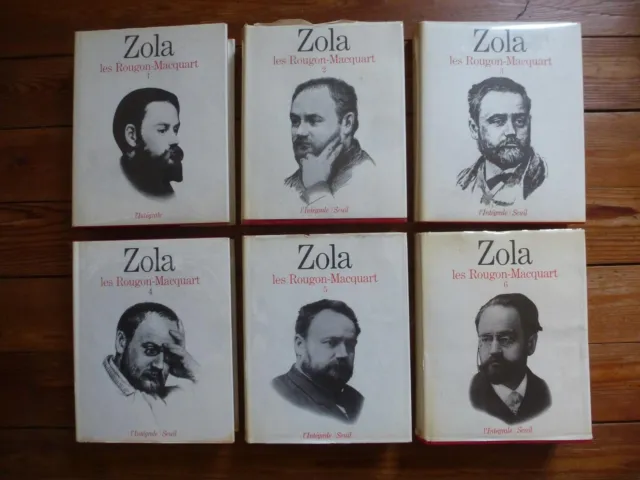 Les Rougon-Macquart, 6 tomes, Emile Zola, L'Intégrale Seuil 1970