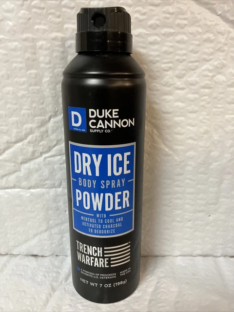 DUKE CANNON CUERPO DE HIELO SECO SPRAY POLVO TRINCH WARFARE 7 oz Nuevo