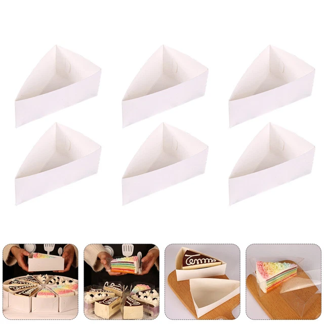 Caja triangular de papel espuma triangular postre triangular soporte para pasteles caja de postre