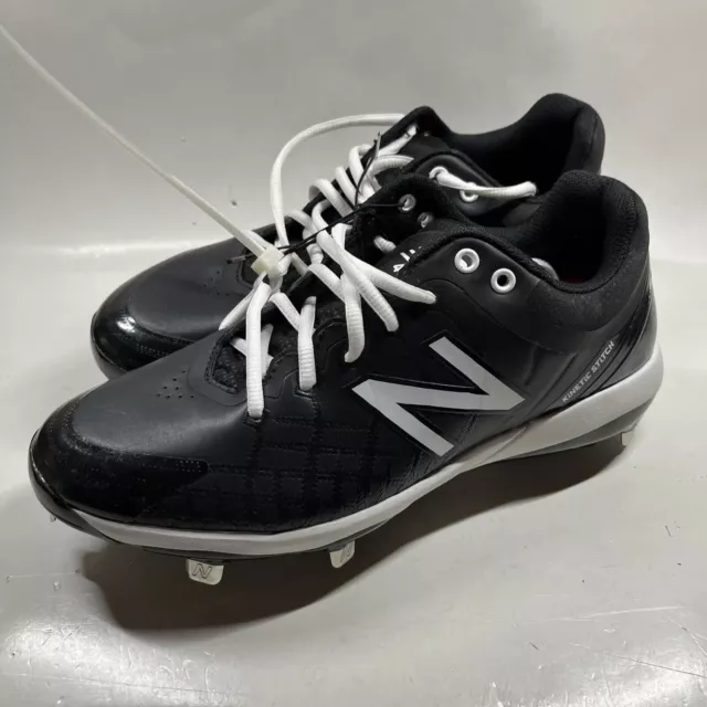 New Balance 4040v5 Mens Size 8 Baseball Cleats Metal Black Shoes L4040BK5