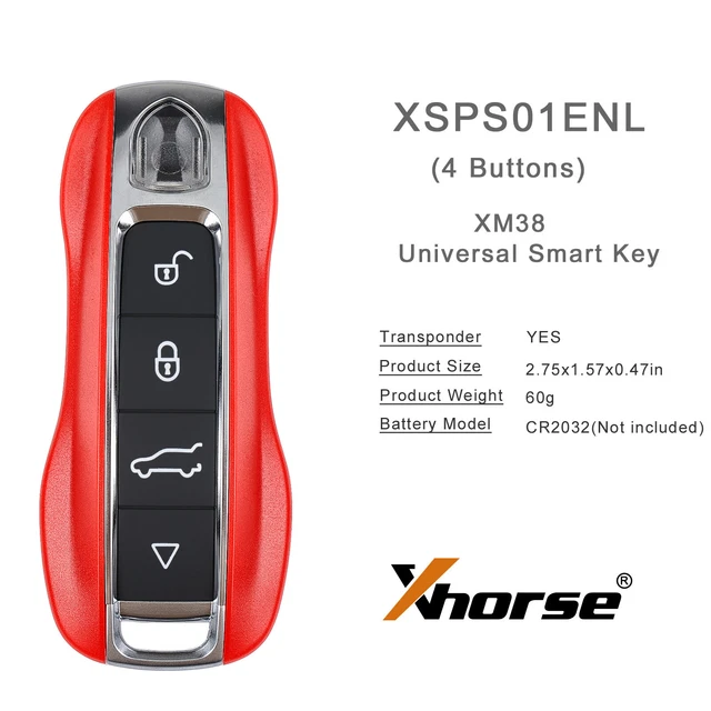 Xhorse XSPS01EN PRO.S Style XM38 For Porsche Universal Smart Key 4 Buttons