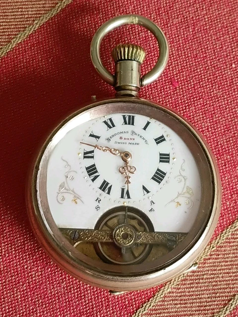 Montre De Poche Hebdomas Suisse Vers 1900 - Vintage En Très Bon état - Pièce De Collection