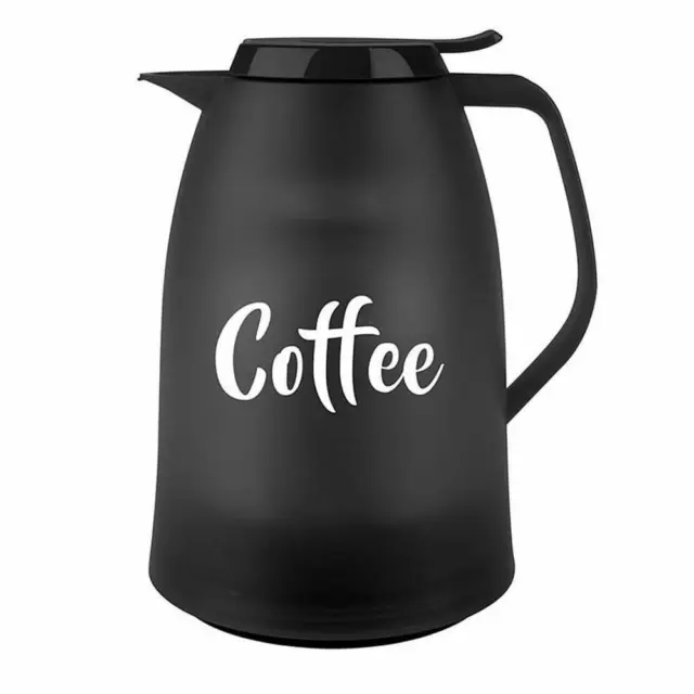 Emsa Isolierkanne Kanne Tee Kaffee MAMBO TEA Quick-Tip Kunstst. Schwarz/Coffe...
