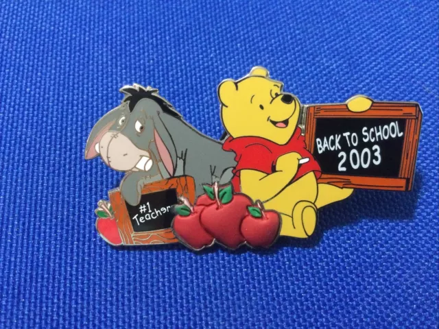 Disney Pin - Winnie The Pooh & Eeyore - Back To School 2003 - Free-D - # 24136